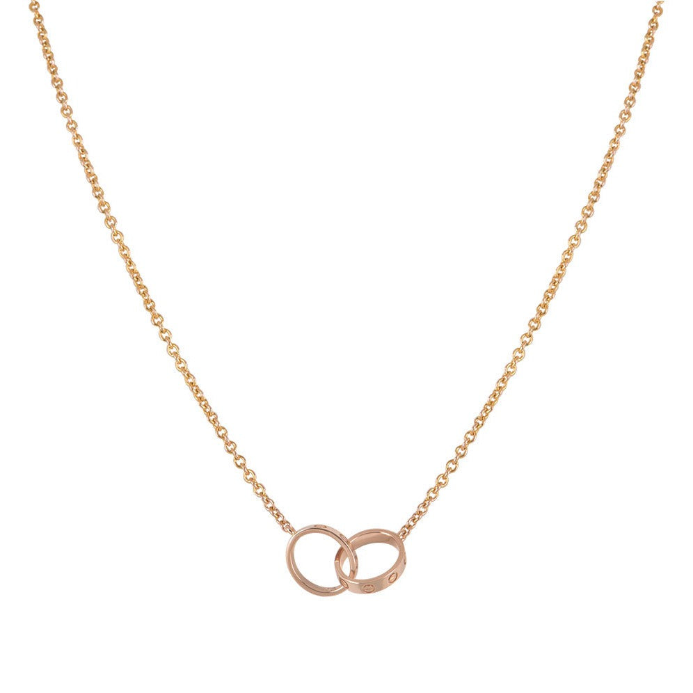 LOVE HANK DUAL RING | ROSE GOLD