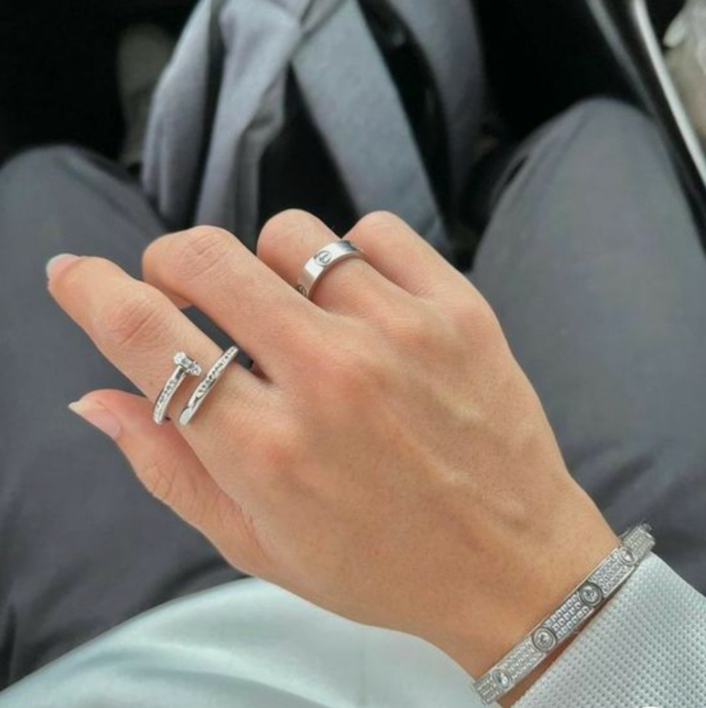 DELUXE RING NAIL IN SILVER