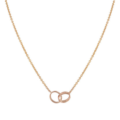 LOVE HANK DUAL RING | ROSE GOLD