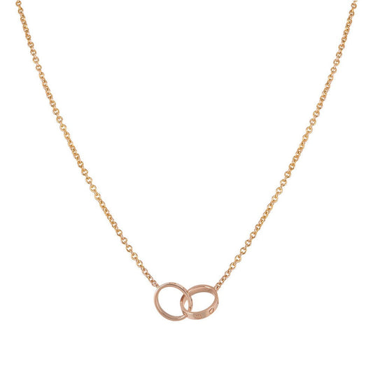 LOVE HANK DUAL RING | ROSE GOLD